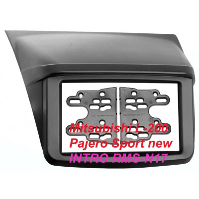 Рамка Mitsubishi L-200, Pajero Sport NEW 2DIN, Накладка (крепеж)